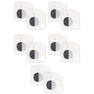 Blue Octave LW52 In Wall Speakers Home Theater Surround Sound 2-Way Speaker 5 Pair Pack