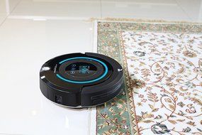 Lilin Robotic Vacuum Cleaner Multifunction(Sweep, Mop, Vacuum, Sterilization), LCD Touch Screen, Auto Charge,... N6