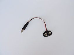 AspenTek 9v Battery Clip Snap Accessories with 2.1 X 5.5mm Male Dc Plug for Arduino(5 Pieces Packed) N3
