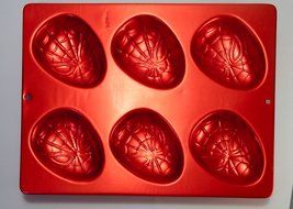 Wilton Spiderman Mini Cookie Treats Brownie Cupcake Muffin Spider-man Cake Pan Mold (2105-5054, 2004) ~ 6 Cavity