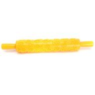 Yingwei Yellow Plastic Embossed Textured Patterned Fondant Rolling Pins