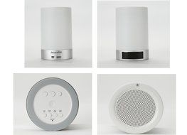 Jacarana Moonriver bedlight clock bluetooth portable mini speaker N2