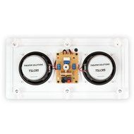 Theater Solutions TSLCR5 Dual 5.25-Inch Woofer In Wall Surround Sound HD Home Theater Kevlar Center Channel Speaker N2