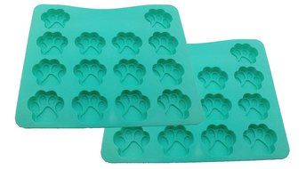 Dog Puppy Paw Print Silicone Baking Mold Pan for Homemade Treats, Chocolate, Candles and Ice N2