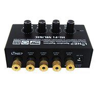 Hrph 1 in 4 Out Audio Signal Amplifier High Power Headset Preamp Amplifier Headphones Listener Splitter with 3.5mm... N2
