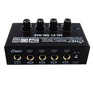 Hrph 1 in 4 Out Audio Signal Amplifier High Power Headset Preamp Amplifier Headphones Listener Splitter with 3.5mm... N4