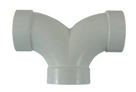 Vacuum Parts &amp; Accessories Central Vacuum 90 Degree 3 Way Tee Fitting (for 2 inch Vacuum Pipe)(Rams Head)