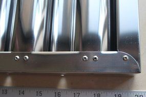 Defense Stainless Steel Commercial Hood Baffle Grease Filter 20 &quot; H x 20 &quot; W N2