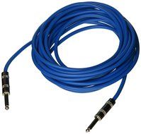 Seismic Audio - SASTSX-25 - 25 Foot TS 1/4" Guitar, Instrument, or Patch Cable Blue N2