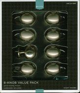 Target Home 8-Pack Round Kitchen Cabinet Knob - Satin Nickel
