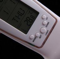 Modern Unique phone Calendar Thermometer Backlight LED Screen Digital Alarm Clock Desktop Clock PTSP N3