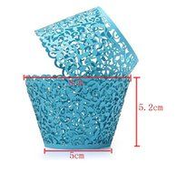 Kobwa(TM) Muffin Case Cupcake Papper Cup Liner Birthday Wedding Cake Wrapper (Red) with Kobwa's Keyring N4