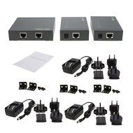 VeLLBox HDMI 4-port Extender by cat-5e/6 cable 50m Support Resolution up to 1080p, Universal Power Adapter, Grey N9