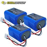 3x Exell 7.2V Battery Fits iRobot 5200B Braava 380 380T Mint Plus 5200 5200C