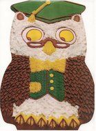 Wilton Mister Owl Graduate Cake Pan (502-7644, 1978)