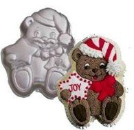 Wilton Bear-y Christmas, Santa Bear, Star Baby Cake Pan (2105-3314, 1998) N2