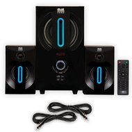 Blue Octave B22 Home 2.1 Powered Speaker System FM Tuner USB/SD Inputs and 2 Extension Cables