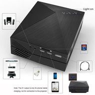 GM60 Projector,KINGEAR Portable Mini LED Meetings Projector Home Cinema Theater Entertainment Projector(Black)