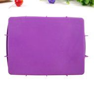 Generic Silicone Rectangular Cake Pans Easy Demoulding Purple by Generic N4