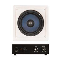 Blue Octave RW8 In Wall 8" Passive Subwoofer Speaker Home Theater Sub and Amplifier N3