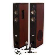 Acoustic Audio TSi600 Bluetooth Powered Floorstanding Tower Multimedia Speakers with Optical Input and Mics TSi600DM2