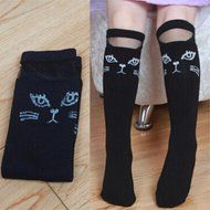 Banggood Kids High Knee Cute Socks kintted Cotton Stocking for girls N3