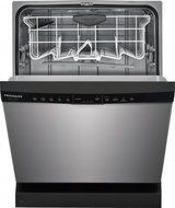 Frigidaire FGCD2444SF 24" Built In Full Console Dishwasher with 5 Wash Cycles, in Stainless Steel with Black Console N2