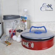 Springform Pan 10 Inch for Baking Cake and Cheesecake from Elsterware Quick-Clean Tin, Easy Release Spring Clip... N4