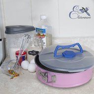 Springform Pan 10 Inch for Baking Cake and Cheesecake from Elsterware Quick-Clean Tin, Easy Release Spring Clip... N5