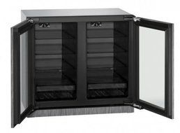 U-Line U3036RRGLINT00B 6.9 cu. ft. Capacity 36" Modular 3000 Series Freestanding or Built In Full Size Beverage... N2