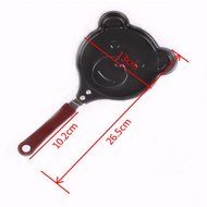 Lovely Bear Utility Non-stick Cast Iron Skillet Mini Poached Egg Pan(4.75.5'') N2