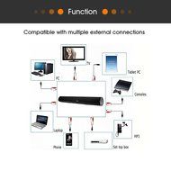 Upgraded Bluetooth 4.0 Soundbar,YCCTEAM 3D Surround System, 34-Inch 2.0 channel TV Sound Systems With Optical/... N4
