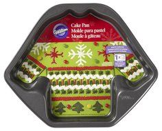 Wilton 2105-0062 Christmas Ugly Sweater Non-Stick Cake Pan N3