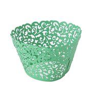 Yingwei Green Hollow Style Baking Cups Purefly Cupcake Liners Muffin Cake Molds Sets 50pcs N2