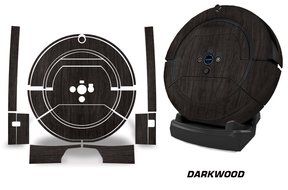 Skin Decal Wrap For iRobot Roomba Scooba 450 Vacuum Stickers Accessory Kit - Darkwood