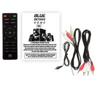 Blue Octave B54 Home Theater 5.1 Bluetooth Speaker System with Optical Input FM USB and 4 Ext. Cables N3
