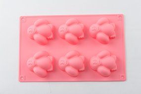 6 Hole Lovely Penguin Cake Pudding Jelly Chocolate Mold Handmade DIY Soap Candle Ice Mould for Kids N3
