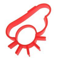 GHMZ Breakfast Fried Egg Mold Silicone Pancake Egg Ring Cooking Tool Red
