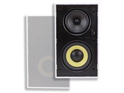 Monoprice 107604 Dual Woofer Micro Flange In-Wall Speakers (Pair) N4