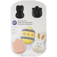 Wilton 6-Cavity Nonstick Heart Mini Cake Pan N8
