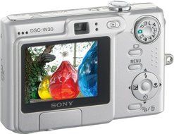 Sony Cybershot DSCW30 6MP Digital Camera with 3x Optical Zoom N4