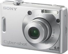 Sony Cybershot DSCW30 6MP Digital Camera with 3x Optical Zoom N6