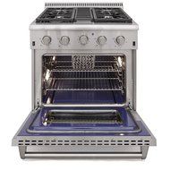 Kucht KRG3080U/LP 30" Professional-Class Gas Range Convection Oven in Stainless Steel