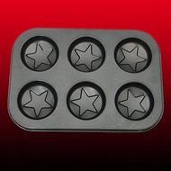 YOFAN Steel Nonstick 6-Cavity Cake Pan , Cake Mold (BEARS) N8