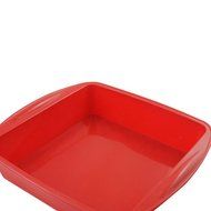 7.3x1.6&quot; Square Cake Pans Red Silicone Cake Mold Pasta Baking Tools Pan Bakeware Square Cake Pan Cake Decorating... N3