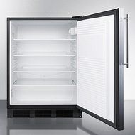 Summit FF7BBIFRADA: ADA compliant commercial built-in auto defrost all-refrigerator with black cabinet and stainless... N2