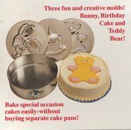 NORPRO 5 Piece Springform Pan Set w/ Removable Bear, Rabbit &amp; Birthday Cake Bottoms
