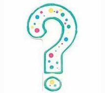 Wilton Question Mark Birthday Candle (Pack of 6) [Misc.]