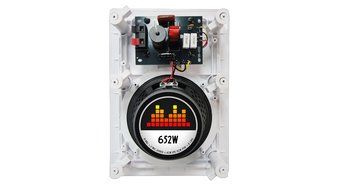 82W Silver Ticket In-Wall In-Ceiling Speaker with Pivoting Tweeter (8 Inch in-wall) N19