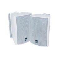 Dual,100-Watt 3-Way Indoor/Outdoor Speakers in White